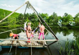 DISORIENT COUNTRY CLUB" "Disorient presents: COUNTRY CLUB " "Disorient Country Club 2018" Photo by Thomas Egan "Art boat: Surface Tension"